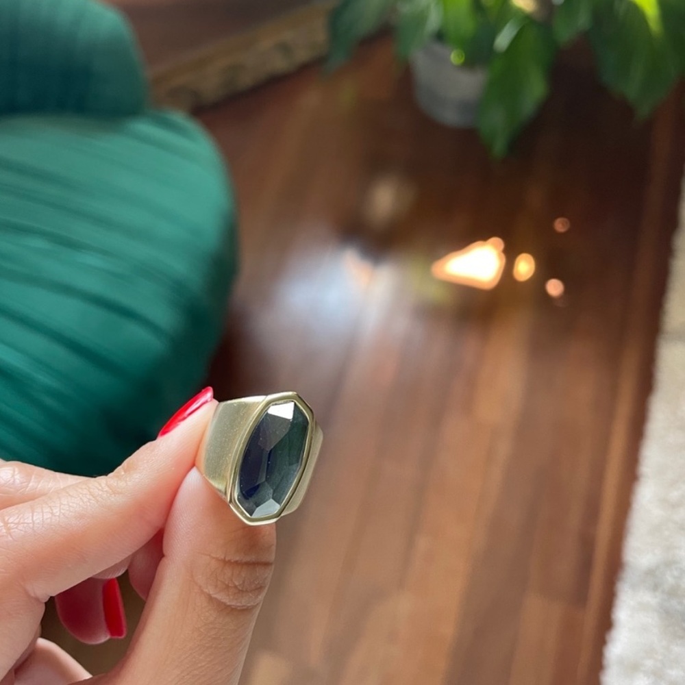 Kendra Scott Silver Mood Leah Ring